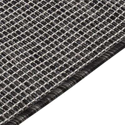 VidaXL Buitenkleed platgeweven 140x200 cm grijs