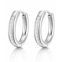 Cilla Jewels Oorringen Zilverkleurig Zirkonia - thumbnail