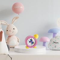 TFA Dostmann 60.1011.12 Kinderwekker Kwarts 133 mm x 133 mm x 52 mm Roze, Geel - thumbnail