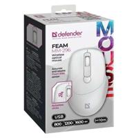 DEFENDER MUIS FEAM MM-296 RF SILENT WIT - thumbnail