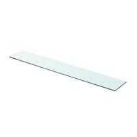 Wandschap transparant 80x12 cm glas - thumbnail