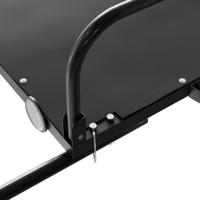 Fietstrailer 122x53x31 cm ijzer zwart - thumbnail