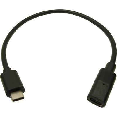 Cliff FCR72000 USB-kabel USB-C bus, USB-C stekker 0.30 m Zwart