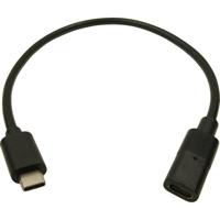 Cliff FCR72000 USB-kabel USB-C bus, USB-C stekker 0.30 m Zwart - thumbnail