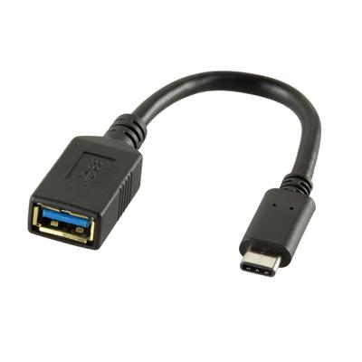 LogiLink USB 3.2 Gen 1 (USB 3.0) Adapter [1x USB-C stekker - 1x USB 3.2 Gen 1 bus A (USB 3.0)] CU0098 15.00 cm