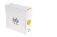 Etiket rillprint 25mm 500st op rol fluor oranje - thumbnail