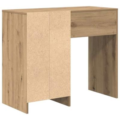 Bureau artisanaal eikenkleurig 90 x 37,5 x 75 cm Bewerkt hout