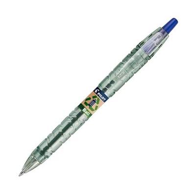 Pilot Ecoball B2P BeGreen balpen, medium punt, 0,3 mm 10 stuks + 10 vullingen, blauw