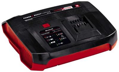 Origineel Einhell Lader Power-X-Boostcharger 6 a Power X-Change (Li-Ion, geschikt voor alle PXC-accu's, boost-modus voor snel laden, intelligent laadbeheer, 6-traps laadsysteem), rood-zwart