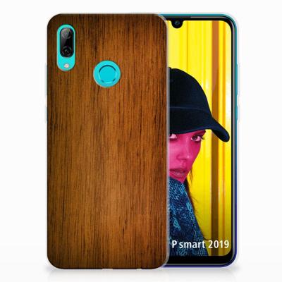 Huawei P Smart 2019 | Bumper Hoesje | Donker Hout