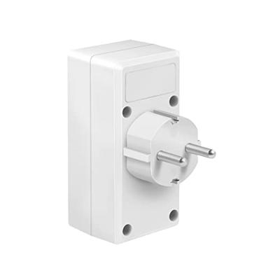 LogiLink PA0276 Contactdoos Met USB-laaduitgang, Aanraakbeveiliging, Overspanningsbeveiliging IP20 Wit