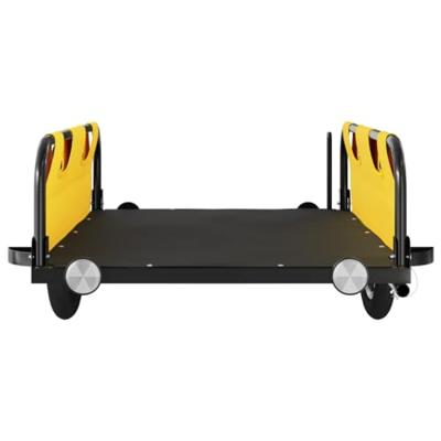 VidaXL Fietstrailer oxford stof en ijzer geel