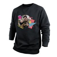 Trui voor heren bedrukken - Zwart - L - thumbnail