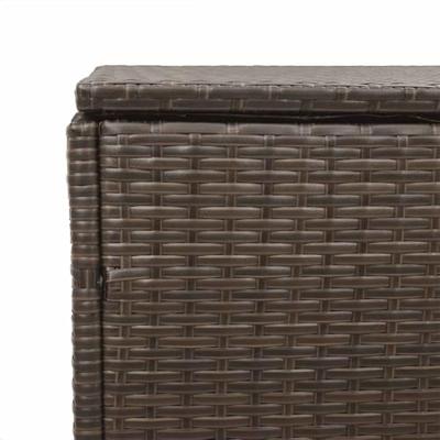 Tuinbox 220x50x58 cm poly rattan bruin