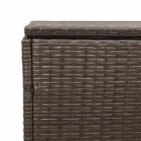 Tuinbox 220x50x58 cm poly rattan bruin - thumbnail