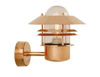 Wandlamp voordeur modern koper &apos;Blokhus&apos; Nordlux E27 fitting 25 cm - thumbnail
