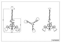 Trio Antieke kroonluchterTraditio 3-lichts - 110700328 - thumbnail