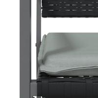 9-delige Tuinset met kussens poly rattan en staal - thumbnail