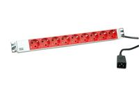 Bachmann 333.936 Stekkerdoos 19 inch Grijs, Rood Apparaatstekker C13/C14 1 stuk(s) - thumbnail