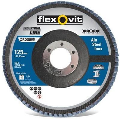 Flexovit vlaklamellenschijf 115x22 r842 p60 | 10 stuk stuks