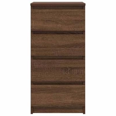 Dressoir 37,5x35x76 cm bewerkt hout bruin eikenkleurig Dressoir 37,5x35x76 cm bewerkt hout bruin eikenkleurig