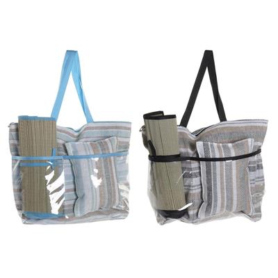 Strandtas DKD Home Decor Blauw Bruin Groen Grijs Munt PVC Canvas 44 x 23 x 62 cm (2 Stuks) Strandtas DKD Home Decor Blauw Bruin Groen Grijs Munt PVC Canvas 44 x 23 x 62 cm (2 Stuks)