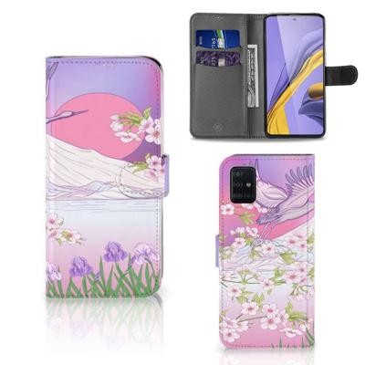 Samsung Galaxy A51 | Telefoonhoesje | Met pasjeshouder | Bird Flying