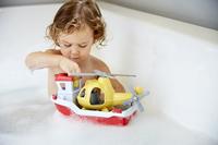 Green Toys reddingsboot met helikopter - thumbnail