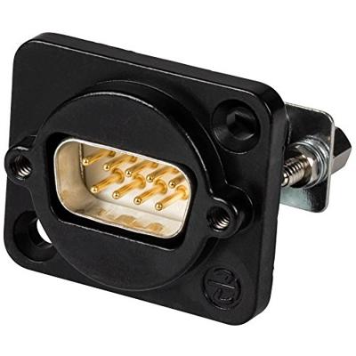 Neutrik NADB9MF-B DSUB9 male - female doorvoer zwart
