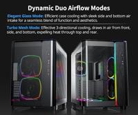 Montech KING 95 Midi-Tower Tempered Glass ARGB Zwart - thumbnail