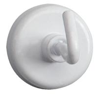 Maul Magneet (Ø x h) 25 mm x 36 mm Rond, Met haak Wit 5 stuk(s) 6157802 - thumbnail