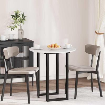 Tafelblad Hoogglans wit 70 x 70 x 1.5 cm Bewerkt hout Tafelblad Hoogglans wit 70 x 70 x 1.5 cm Bewerkt hout