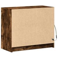 Dressoir met LED 72x34x61 cm bewerkt hout gerookt eikenkleurig - thumbnail