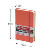 Royal Talens Art Creation Schetsboek Coral Red - 9 x 14 cm - 140 gram - thumbnail
