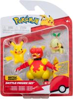Pokemon Battle Figure Pack - Pikachu, Magmar & Turtwig - thumbnail