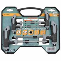 Brüder Mannesmann Schroevendraaierset Werkplaats 8-delig T-profiel - thumbnail