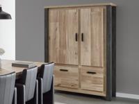 Barkast TRAMO 4 deuren oude eik - thumbnail