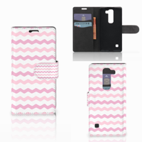 LG Spirit Telefoon Hoesje Waves Roze - thumbnail