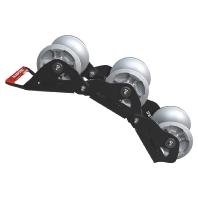 Kabelroller 10166 de moderne mosterdpot met 3 rollen en flexibel aluminium 130mm rol en kan 1500KG