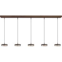 Masterlight 5-lichts hanglampImperia 160cm cacao bruin - 2041-15-15-02-160-5 - thumbnail