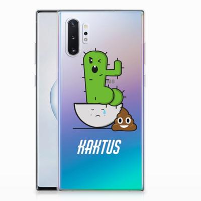 Samsung Galaxy Note 10 Plus Telefoonhoesje met Naam Cactus Poo Samsung Galaxy Note 10 Plus Telefoonhoesje met Naam Cactus Poo