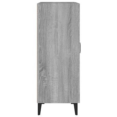 Dressoir 69,5x34x90 cm bewerkt hout grijs sonoma eikenkleurig Dressoir 69,5x34x90 cm bewerkt hout grijs sonoma eikenkleurig