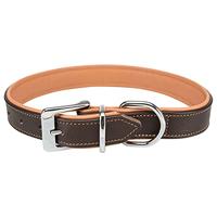 TRIXIE HALSBAND HOND ACTIVE COMFORT LEER BRUIN / LICHTBRUIN 47-54X3 CM - thumbnail