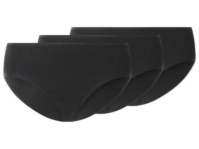 esmara Set van 3 dames hipsters (Zwart, M (40/42))