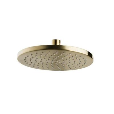 Caral hoofddouche rond 20 x 1,2 cm geborsteld messing