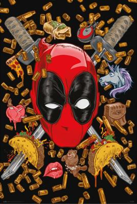 Poster Marvel - Deadpool - Bullets and Chimichangas 61x91,5cm