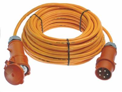 AS Schwabe 59646 Stroom Verlengkabel 32 A Oranje 10.00 m H07BQ-F 5G 4 mm² Met fasewisselaar