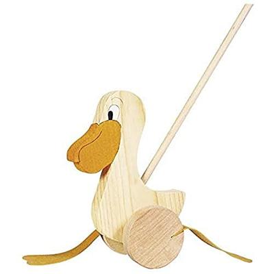 Goki houten duwfiguur pelikaan