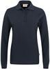 Hakro 215 Women's long-sleeved polo shirt MIKRALINAR® - Ink - 2XL - thumbnail