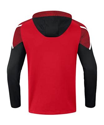 JAKO 6722K Sweater Met Kap Performance Kids - Rood/Zwart - 128